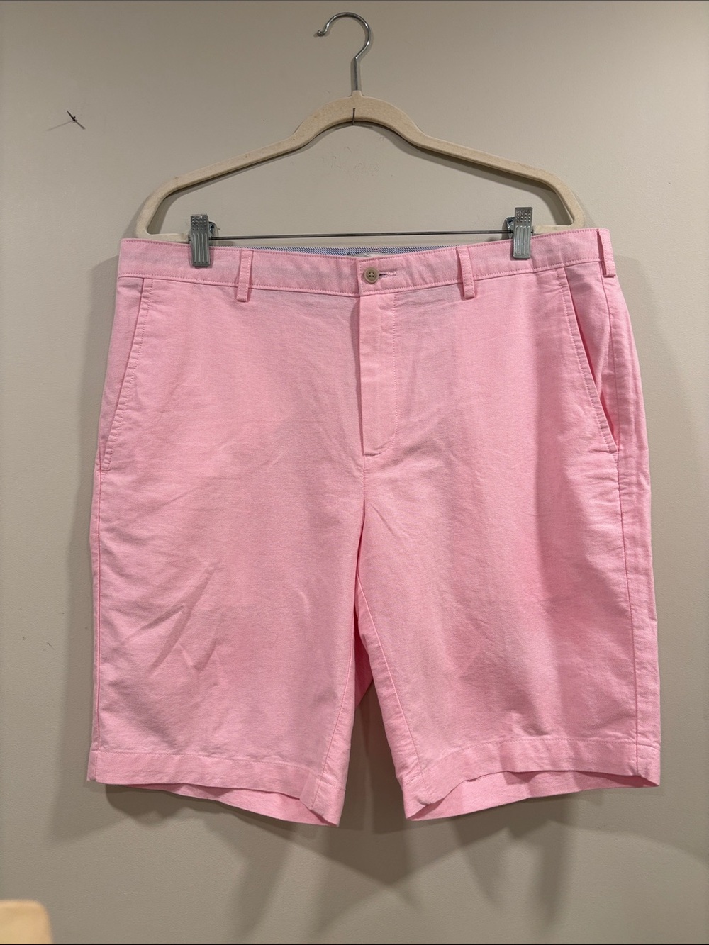 Jos. A. Bank Pink Cotton Oxford Cloth Flat-Front Shorts